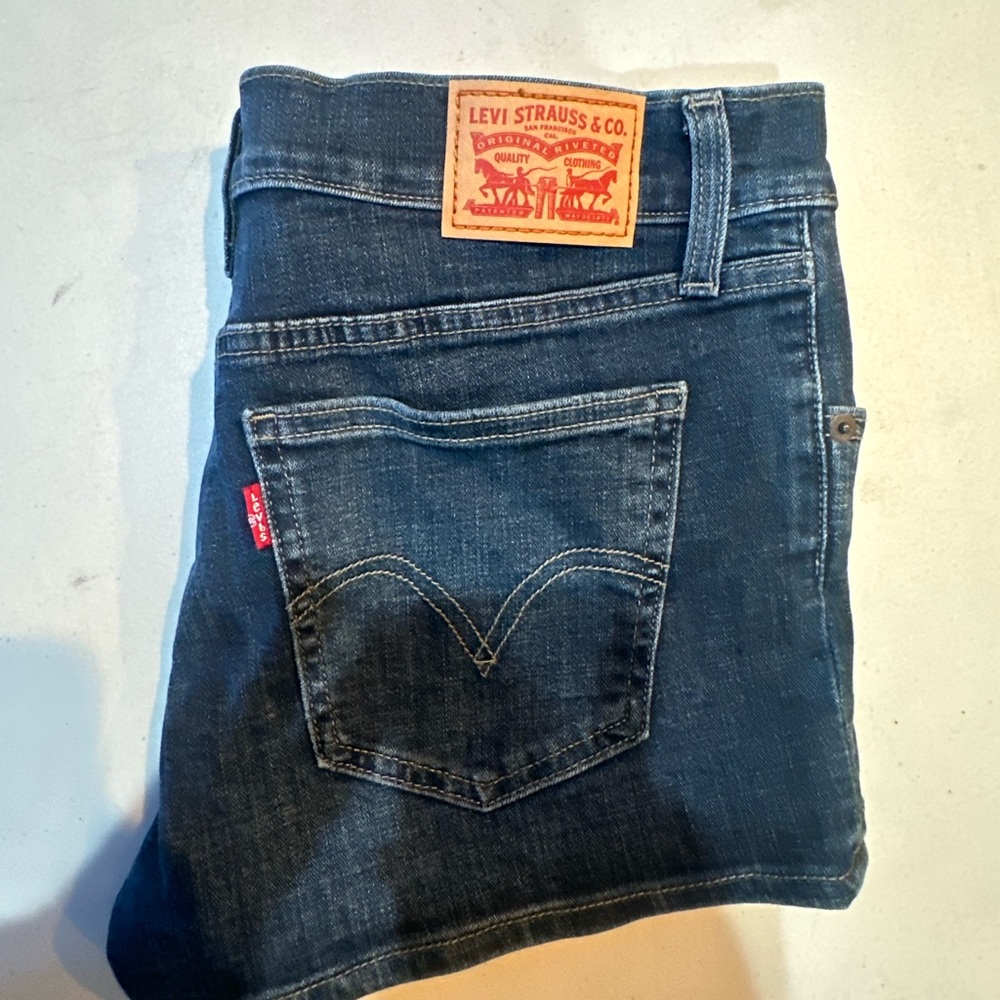 Levi's Classic Dark Blue Denim Jeans